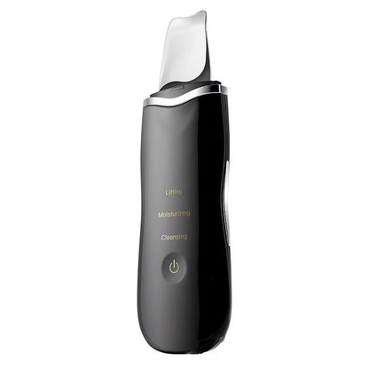 Ultrasonic Facial Skin Scrubber — Deep Pore & Blackhead Cleansing Spatula