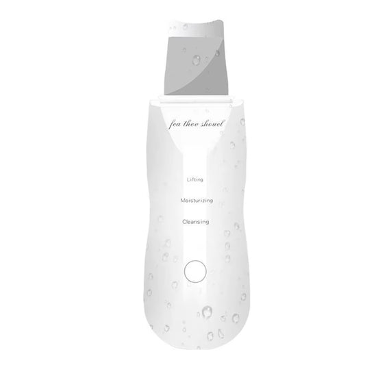 Ultrasonic Facial Skin Scrubber — Deep Pore & Blackhead Cleansing Spatula